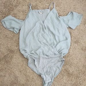 Shoulder less bodysuit top